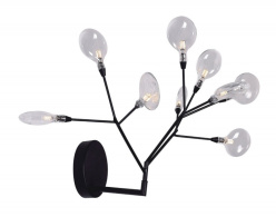 Бра Crystal Lux EVITA AP9 BLACK/TRANSPARENT Фото Бра Crystal Lux EVITA AP9 BLACK/TRANSPARENT