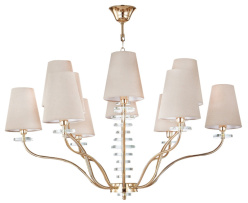Подвесная люстра Crystal Lux ARMANDO SP6+6 GOLD Фото Подвесная люстра Crystal Lux ARMANDO SP6+6 GOLD