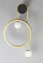 Цена на Бра Crystal Lux RODRIGO AP20W LED BLACK/GOLD