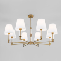 Фото Люстра на штанге Eurosvet 60145/8 латунь