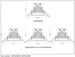 Цена на Встраиваемый светильник LUCIDE 22970/18/99