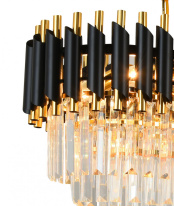 Купить Каскадная люстра Natali Kovaltseva DARIAN 76017/8C GOLD BLACK