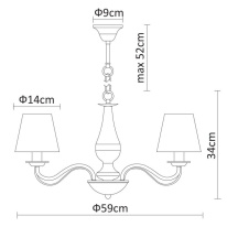 Подвесная люстра ARTE Lamp A9368LM-5AB Цена на Подвесная люстра ARTE Lamp A9368LM-5AB