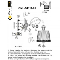 Купить с доставкой по Москве и России Бра Omnilux OML-54111-01