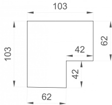Купить Угол профиля Denkirs TR3041-AL