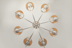 Купить Подвесная люстра Eurosvet 60027/8 белый с золотом