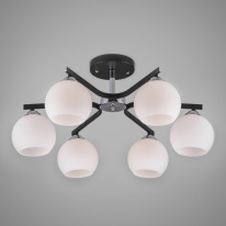 Фото Люстра на штанге Eurosvet 30145/6 хром/венге