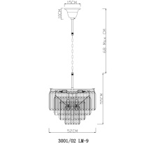 Каскадная люстра Divinare 3001/02 LM-9 Купить Каскадная люстра Divinare 3001/02 LM-9