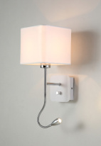 Бра Crystal Lux PACO AP2 CHROME/WHITE Цена на Бра Crystal Lux PACO AP2 CHROME/WHITE