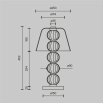 Купить с доставкой по Москве и России Настольная лампа Maytoni MOD555TL-L8G3K