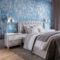 Бра Eurosvet 20080/2 хром/голубой в интернет магазине Гет Лайт