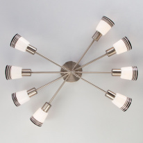 Цена на Накладная люстра Eurosvet 30132/8 сатин-никель