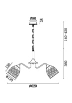 Купить с доставкой по Москве и России Подвесная люстра Freya FR5138PL-05W