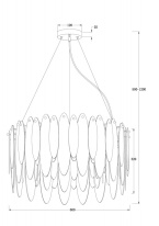 Купить с доставкой по Москве и России Подвесная люстра Freya FR5217PL-08FG
