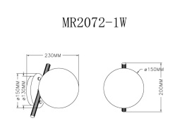 Бра MyFar MR2072-1W Бра MyFar MR2072-1W в интернет магазине Гет Лайт