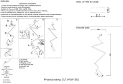 Купить Бра Crystal Lux CLT 540W1382 BL