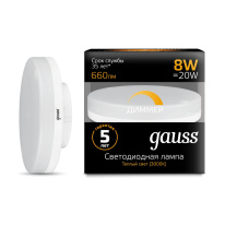 Светодиодная лампа Gauss 108408108-D Фото Светодиодная лампа Gauss 108408108-D