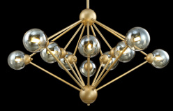 Цена на Люстра на штанге Crystal Lux FRANCISCA SP10 GOLD/COGNAC