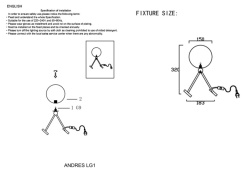 Настольная лампа Crystal Lux ANDRES LG1 BRONZE/TRANSPARENTE в интернет магазине Гет Лайт