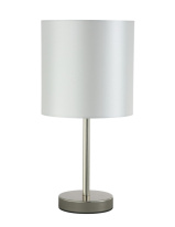 Настольная лампа Crystal Lux SERGIO LG1 NICKEL Фото Настольная лампа Crystal Lux SERGIO LG1 NICKEL
