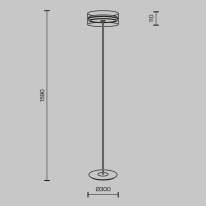 Купить с доставкой по Москве и России Торшер Maytoni MOD348FL-L24BBS3K