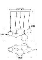 Купить Подвесная люстра Maytoni MOD321PL-05W1