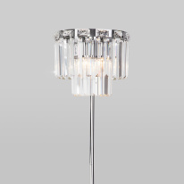 Цена на Торшер Eurosvet 01137/3 хром/прозрачный хрусталь Strotskis