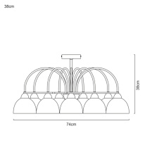 Люстра на штанге ARTE Lamp A6057PL-8CC в интернет магазине Гет Лайт