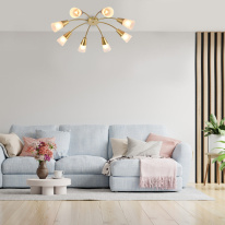 Накладная люстра Escada 1100/8P Gold Фото Накладная люстра Escada 1100/8P Gold