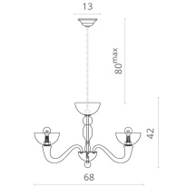 Цена на Подвесная люстра Divinare 7091/04 LM-5