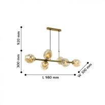 Купить с доставкой по Москве и России Подвесная люстра Favourite 2362-6P