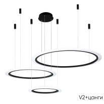 Цена на Подвесная люстра Crystal Lux MANZANA SP67W LED BLACK