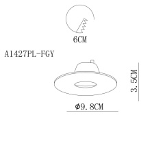 Купить Встраиваемый светильник ARTE Lamp A1427PL-1GY