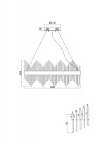 Подвесная люстра Freya FR10008PL-L46G в интернет магазине Гет Лайт