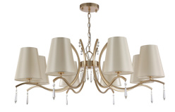 Подвесная люстра Crystal Lux RENATA SP8 GOLD Фото Подвесная люстра Crystal Lux RENATA SP8 GOLD