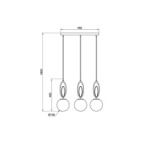 Подвесная люстра Vele Luce VL5853P03 в интернет магазине Гет Лайт