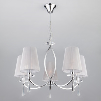 Фото Подвесная люстра Eurosvet 60079/5 хром