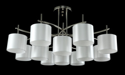 Купить Люстра на штанге Crystal Lux SERGIO PL8+4 NICKEL