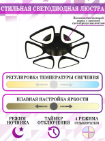 Купить Накладная люстра Natali Kovaltseva INNOVATION STYLE 83045 BLACK