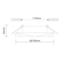 Встраиваемый светильник ST-Luce ST203.408.01 в интернет магазине Гет Лайт