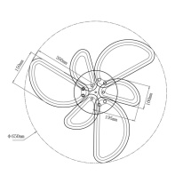 Купить с доставкой по Москве и России Накладная люстра Escada 10270/6LED