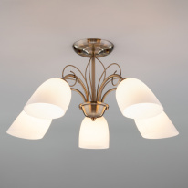 Фото Люстра на штанге Eurosvet 30107/5 античная бронза