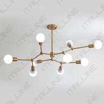 Купить Люстра на штанге ITALLINE Vega SP 6228/9 brass