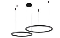 Фото Подвесная люстра Crystal Lux FORTUNA SP123W LED D600+800 BLACK