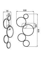 Цена на Накладная люстра Maytoni MOD448CL-L40WK