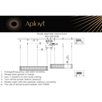 Подвесная люстра APLOYT APL.026.03.85 Цена на Подвесная люстра APLOYT APL.026.03.85