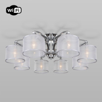 Фото Накладная люстра Eurosvet 60124/8 хром Smart (60109/8)