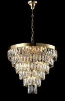 Цена на Каскадная люстра Crystal Lux ABIGAIL SP-PL15 D620 GOLD/TRANSPARENT
