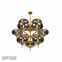 Люстра на штанге iLamp 6607/12 GD в интернет магазине Гет Лайт
