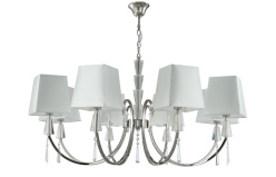 Фото Подвесная люстра Crystal Lux MARSELA SP-PL8 NICKEL